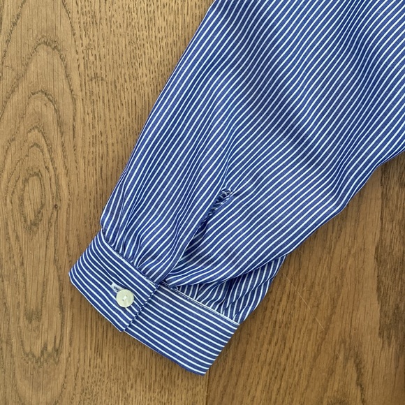 Pomander Place Indigo Stripe Button Down - Picture 11 of 11